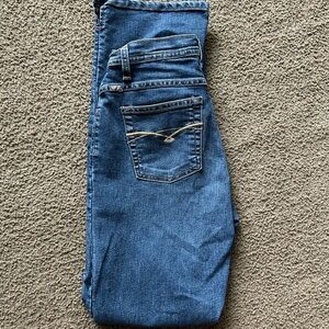 Cruel Girl Blue Jeans with Decorative Stitching